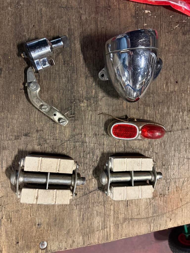 Lot (brom)fiets onderdelen, Ophalen of Verzenden, Gebruikt, Overige typen, Overige merken