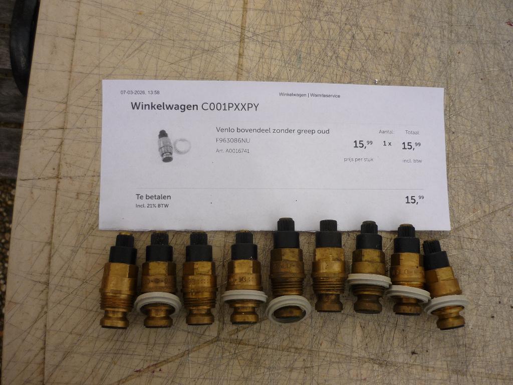 Venlo kraan bovendeel voor kraan met knoppen bijna gratis, Ophalen, Nieuw, Boiler, Minder dan 3 jaar oud