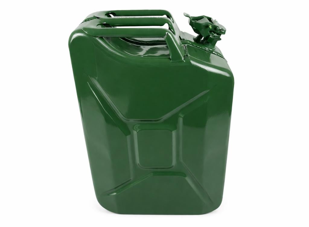 Jerrycan metaal 20L, Ophalen of Verzenden, Gebruikt