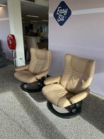 2 x Stressless Wing classic Large, Ophalen, Minder dan 50 cm, Gebruikt, Leer