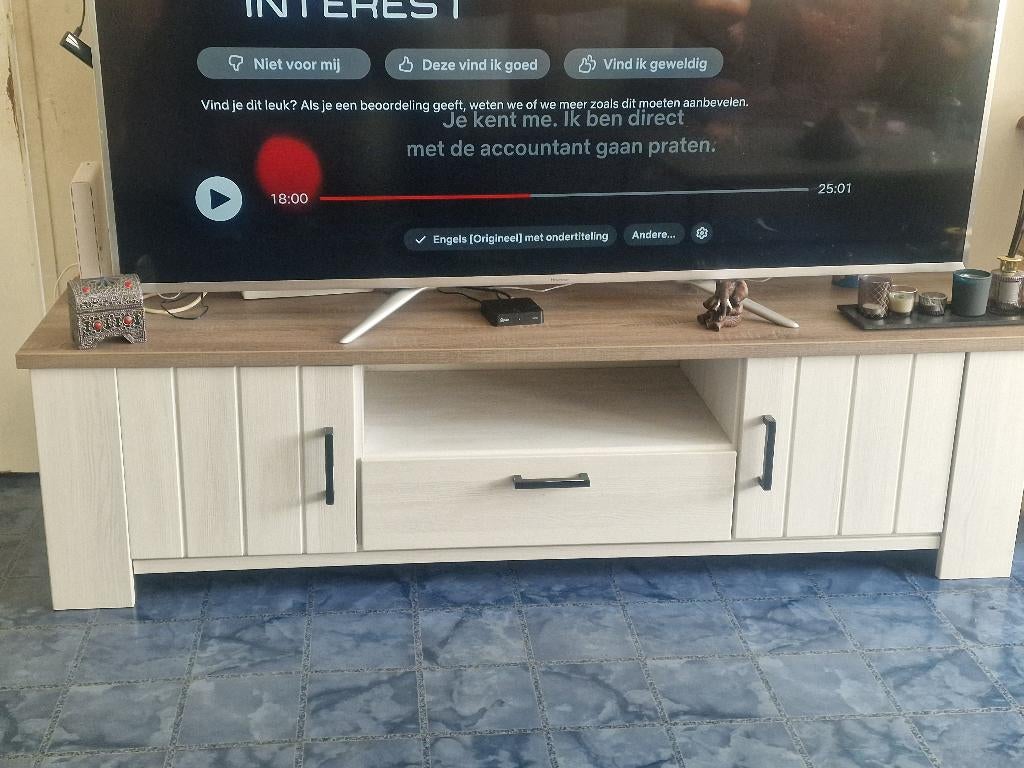 Tv meubel cardiff collectie, Ophalen, Zo goed als nieuw, 200 cm of meer, Minder dan 100 cm