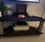 Tv tafel, Ophalen, 100 tot 150 cm, Glas, Zo goed als nieuw