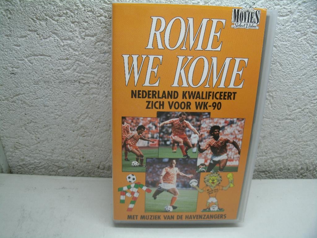 vhs 111a rome we kome ned kwalificeert zich voor wk 90, Ophalen of Verzenden, Zo goed als nieuw