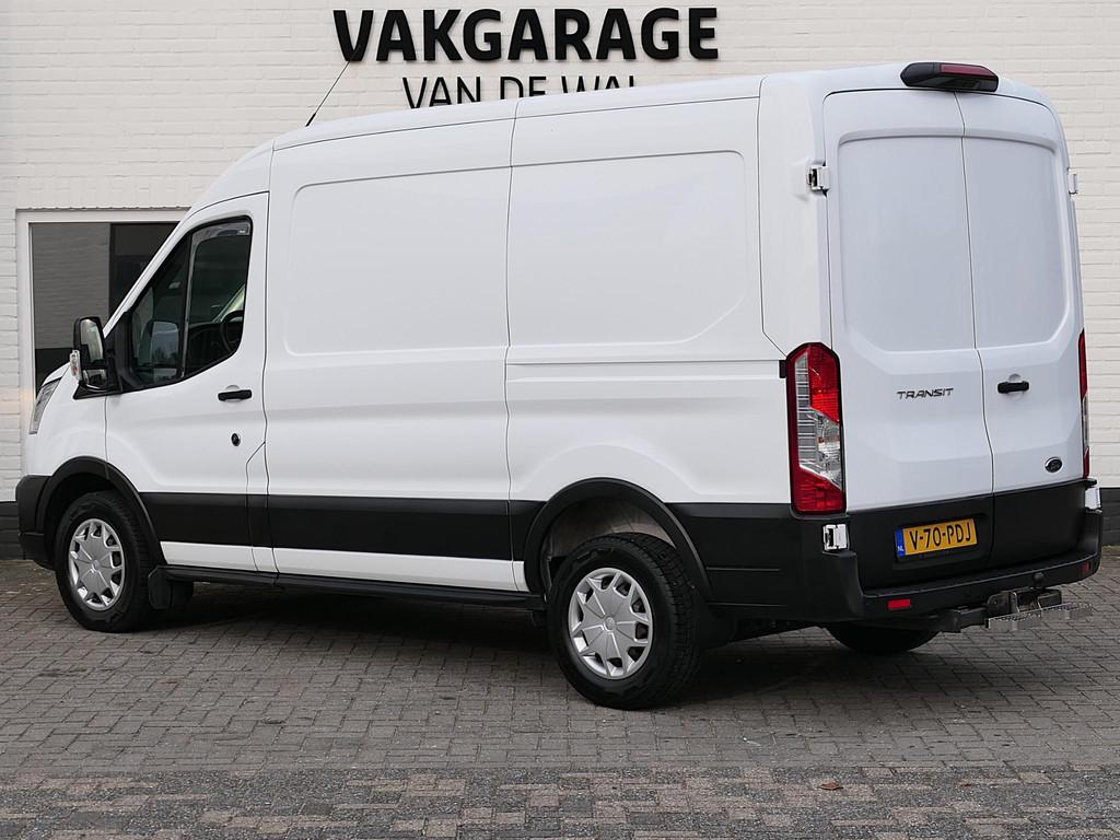 Ford Transit 350 2.0 TDCI L2H3 Trend | Trekhaak | Achteruitr, Auto's, Stof, 4 cilinders, 129 pk, Wit