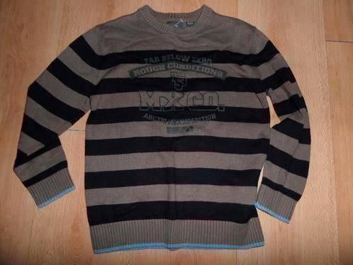 Gestreepte, dunnere katoenen Mexx trui maat 128/134, Kinderen en Baby's, Kinderkleding | Maat 128, Ophalen of Verzenden, Zo goed als nieuw