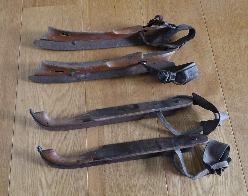 Houten schaatsen, Sport en Fitness, Schaatsen, Ophalen, Gebruikt, Friese doorlopers, Overige merken