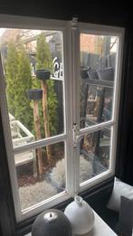 Mooi oud franse ramen met espagnolet ,met oud glas, Doe-het-zelf en Verbouw, Kozijnen en Schuifpuien, Gebruikt, Raamkozijn, Hout