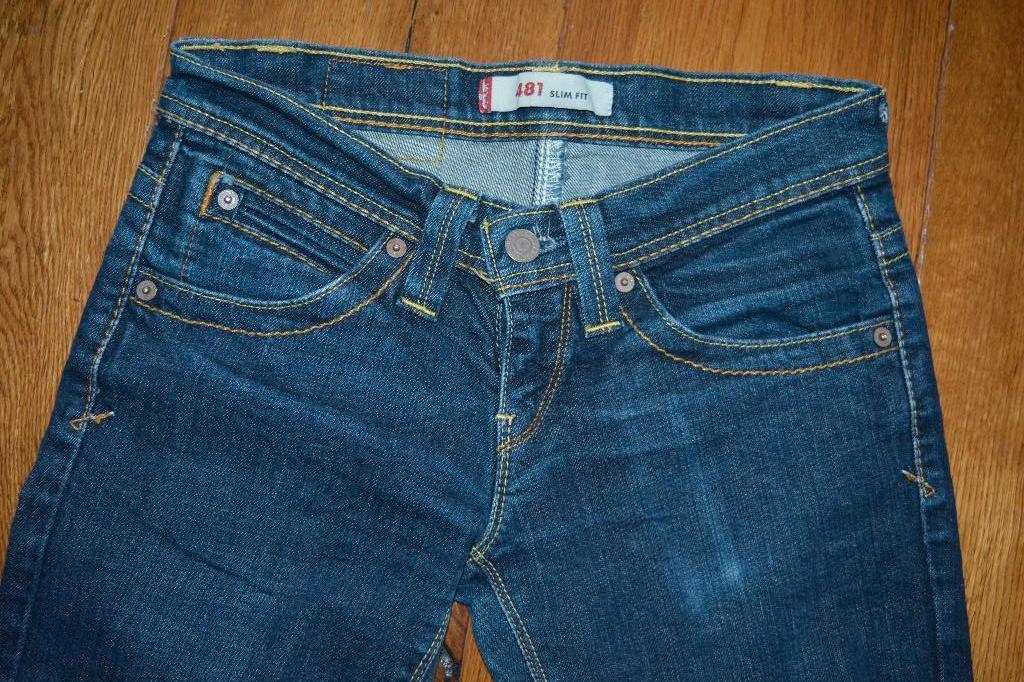 Levi's 481, lage taille skinny jeans, maat 164 (?), Kinderen en Baby's, Kinderkleding | Maat 164, Broek, Meisje, Ophalen of Verzenden
