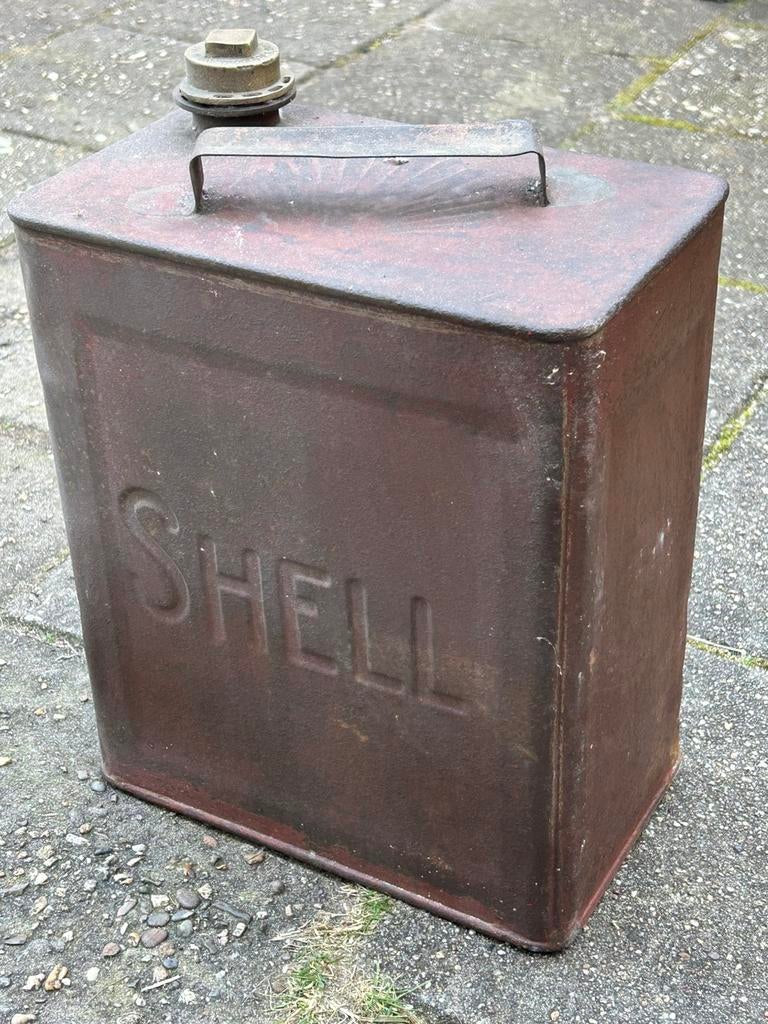 Shell benzinekan NL model - Antiek, Ophalen, Zo goed als nieuw