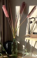 Decoratieve pluimen in glazen vaas, Ophalen, Overige kleuren, 75 cm of meer, Glas