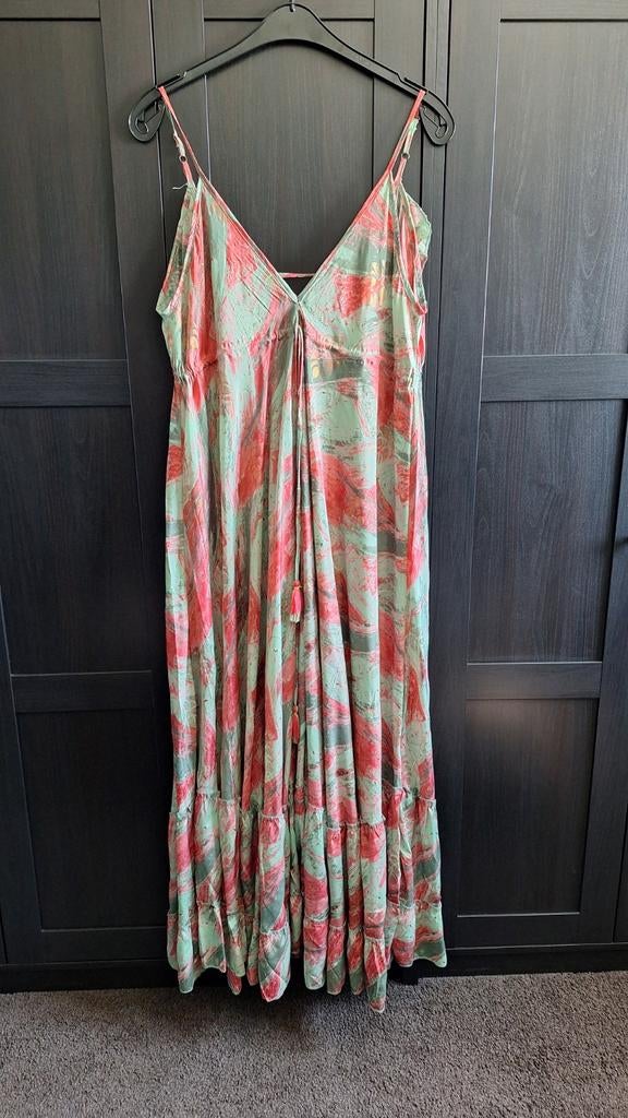 Zomerse Maxi Ibiza style Jurk, Kleding | Dames, Jurken, Maat 38/40 (M), Ophalen of Verzenden, Roze, Onder de knie