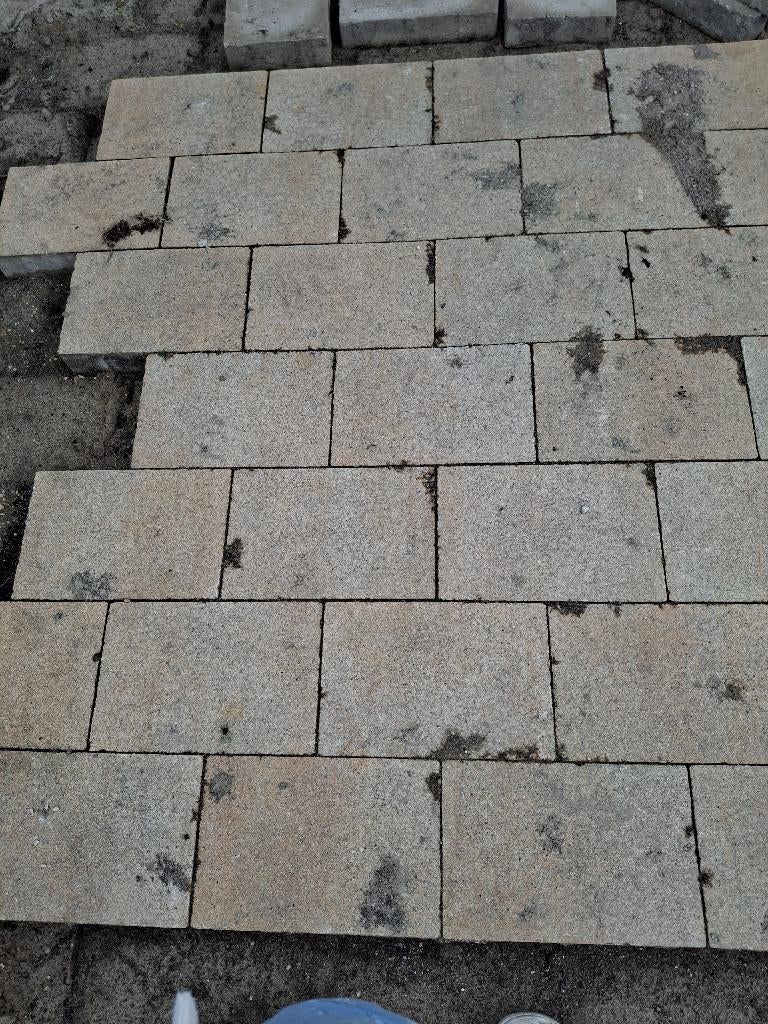 Tuintegels, Tuin en Terras, Ophalen, Gebruikt, Beton, Terrastegels