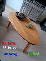Eiken salontafel, Ophalen, Gebruikt, 100 tot 150 cm, 50 tot 100 cm