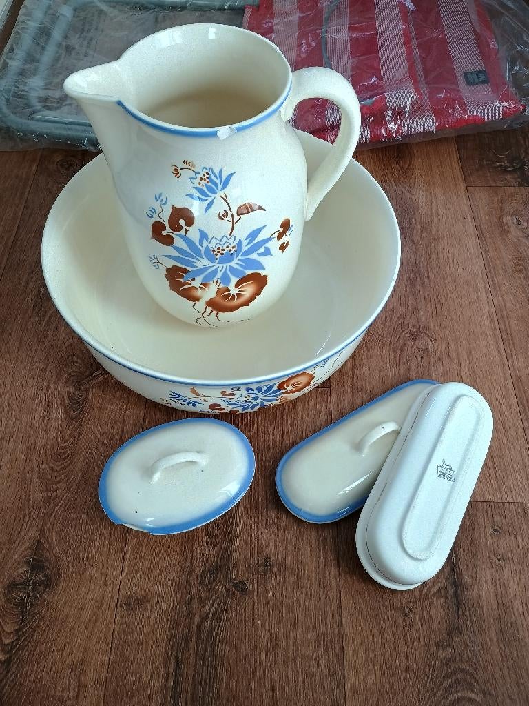 Lampetstel Steingut, Antiek en Kunst, Ophalen of Verzenden