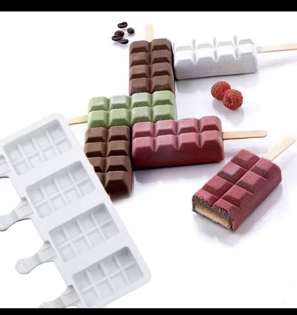 Nieuwe Siliconen IJs Chocolade Cake Zeep Kaarsen Mal, Ophalen, Nieuw