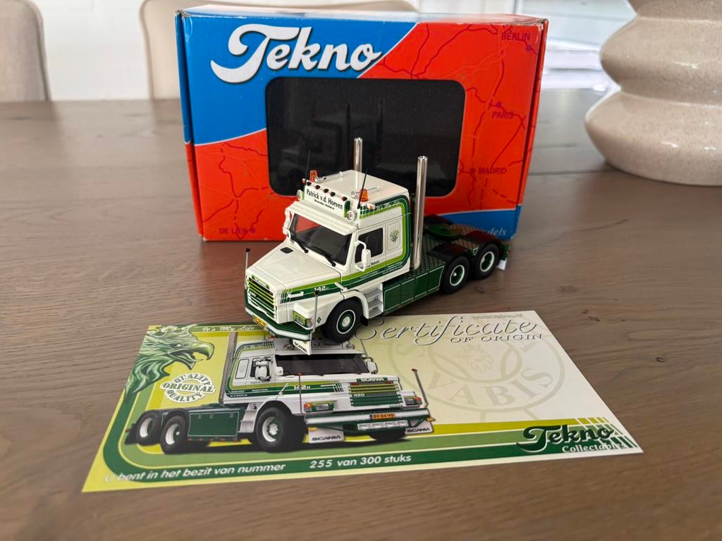 Tekno scania 142 patrick vd hoeven, Ophalen of Verzenden, Zo goed als nieuw, Bus of Vrachtwagen, Tekno