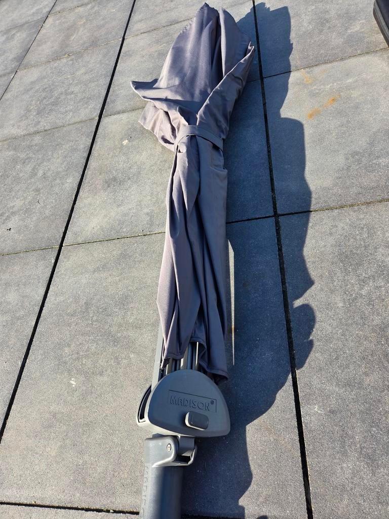 Madison Sunwave parasol 150x270 met balkonklem en hoes, Tuin en Terras, Ophalen