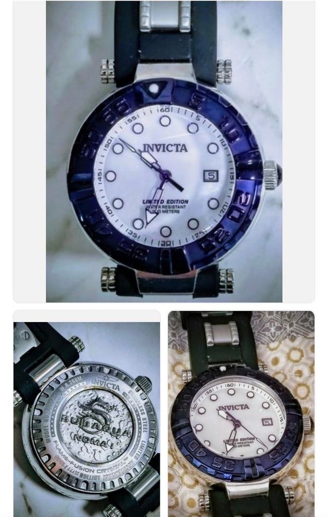 Invicta Subaqua Noma I Limited Edition Herenhorloge, Ophalen of Verzenden, Zo goed als nieuw, Wit, Android