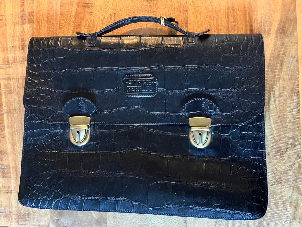 Giorgio Ferrari aktentas, tas. Laptoptas, Ophalen of Verzenden, Zo goed als nieuw, 30 cm of meer, Minder dan 35 cm