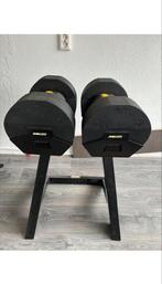 Laatste kans! MX 85 Verstelbare Dumbbells met Standaard, Ophalen of Verzenden, Gebruikt, Armen, Dumbbell