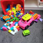 Grote doos met bouwstenen en voertuigen, Ophalen of Verzenden