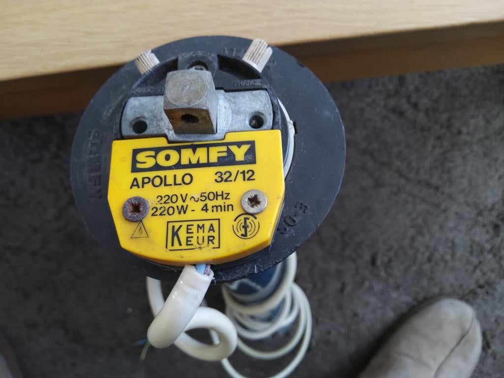 Somfy apollo motoroor knikarm luifel, 300 cm of meer, Ophalen, Gebruikt, Knikarmscherm