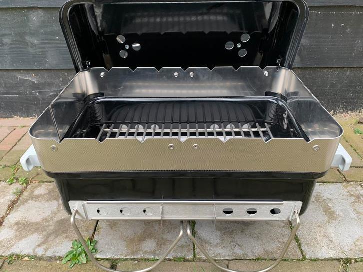 RVS Shaslick Spies Houder voor Weber Go Anywhere (WGA), Tuin en Terras, Houtskoolbarbecues, Nieuw, Met accessoires, Ophalen of Verzenden