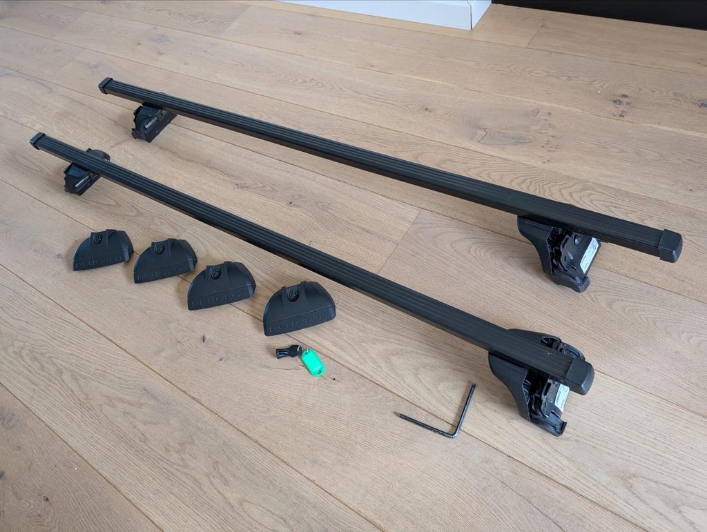 Peugeot dakdragers - origineel en compleet, Auto diversen, Dakdragers, Ophalen, Gebruikt