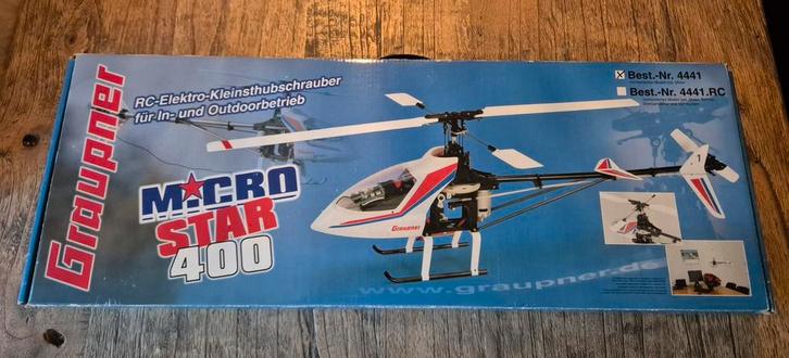 Microstar 400 helicopter, Hobby en Vrije tijd, Modelbouw | Radiografisch | Helikopters en Quadcopters, Gebruikt, Ophalen of Verzenden