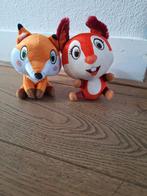 Leuke bosdieren knuffels: Vos en Eekhoorn, Ophalen of Verzenden, Gebruikt, Overige typen