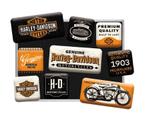 Harley Davidson Motorcycles reclame magneetjes magneet set, Ophalen of Verzenden, Nieuw, Auto's
