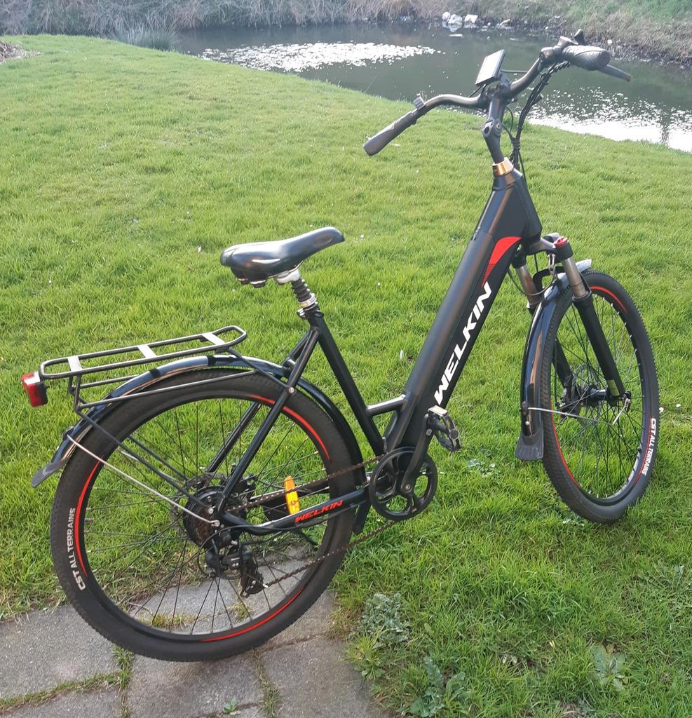 Welkin elektrische mountainbike, Gebruikt, 51 tot 55 cm, 50 km per accu of meer, Ophalen