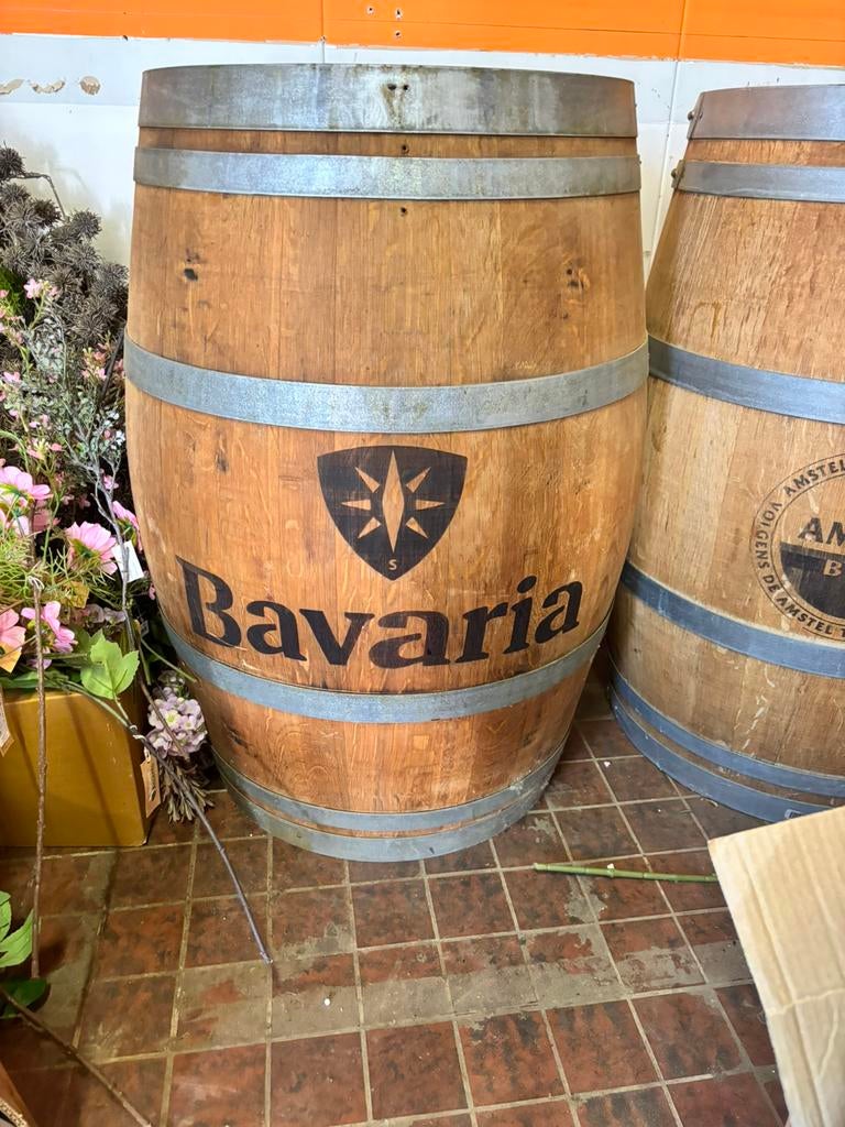 Bavaria ton / wijnvat, Tuin en Terras, Ophalen, 150 liter of meer, Zo goed als nieuw, Bb