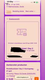 kingdance kaartje dag 2, Eén persoon