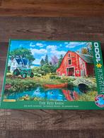 Eurographics Legpuzzel 'The Red Barn' 1000 stukjes, Ophalen of Verzenden, 500 t/m 1500 stukjes, Zo goed als nieuw, Legpuzzel