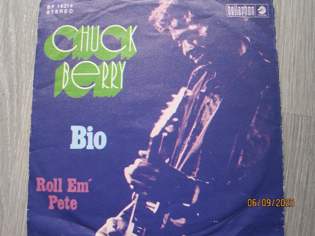 Chuck Berry  -  Bio, Gebruikt, 7 inch, Single, Ophalen of Verzenden