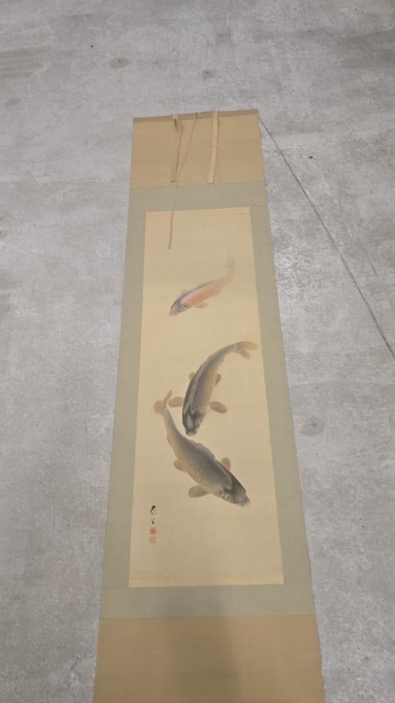 Oud japans schilderij, Antiek en Kunst, Kunst | Niet-Westerse kunst, Ophalen of Verzenden