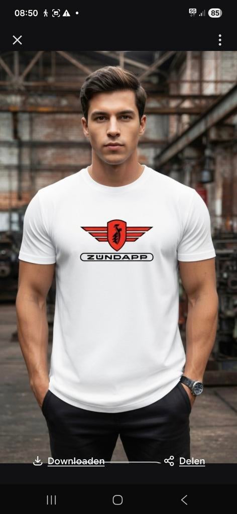Zundapp shirt , maat xl, Ophalen of Verzenden, Nieuw, Maat 56/58 (XL), Wit