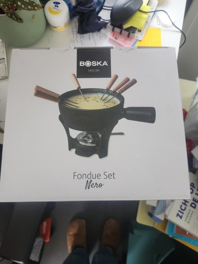 Boska Fondue Set Nero 1,3 Liter Nieuw in de verpakking, Ophalen of Verzenden, Nieuw, Brander, Fondueset