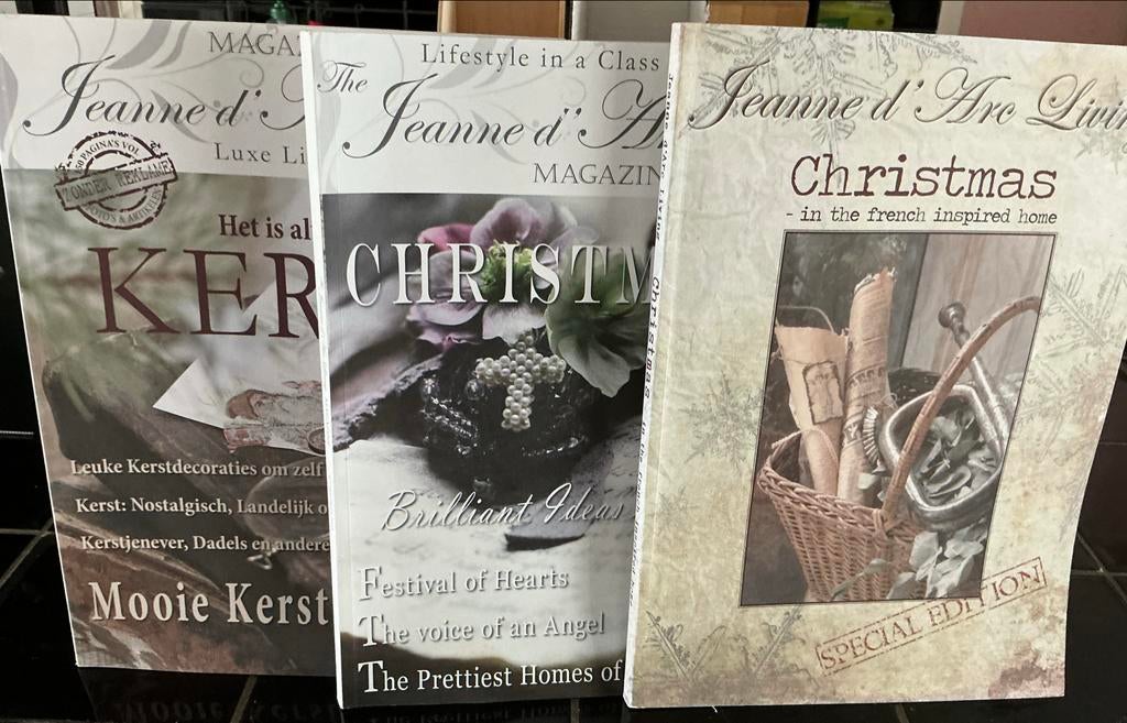 Jeanne d'Arc Living Kerst Speciale Editie Tijdschriften (3x), Ophalen of Verzenden, Zo goed als nieuw, Damesbladen