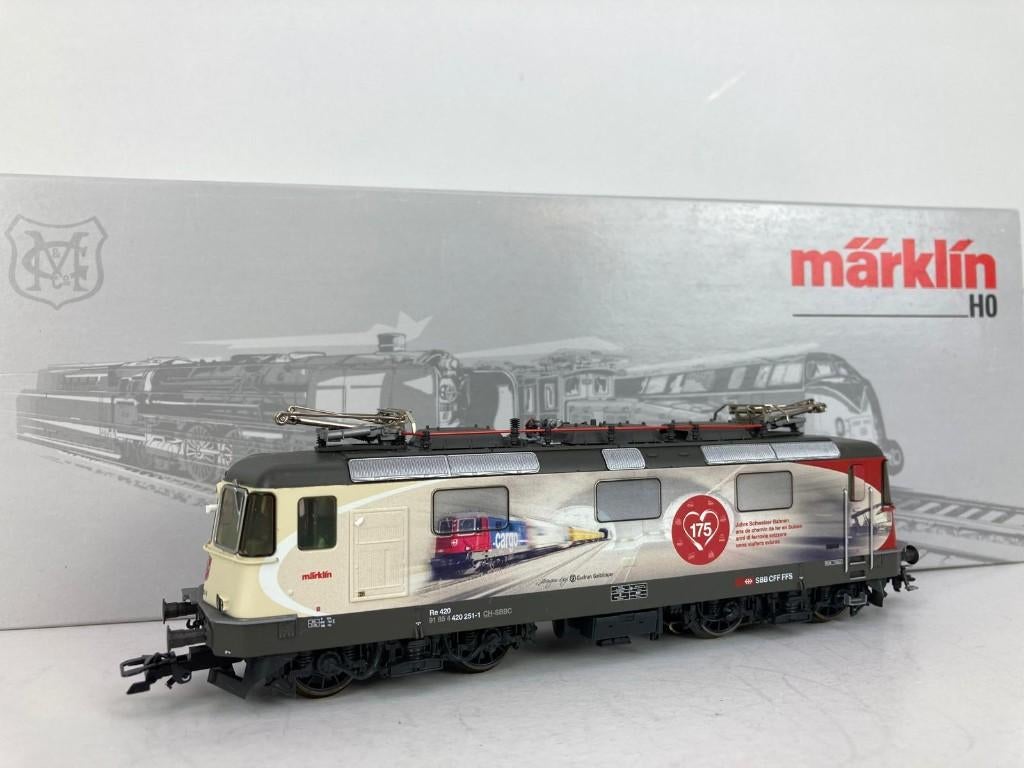 Märklin 37875 – SBB Re 420 - “175 Jaar Zwitserse Spoorwegen”, Wisselstroom, Locomotief, -, -