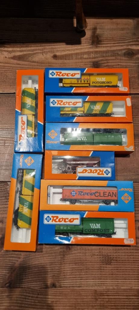 8 Roco goederenwagons H0, Ophalen of Verzenden