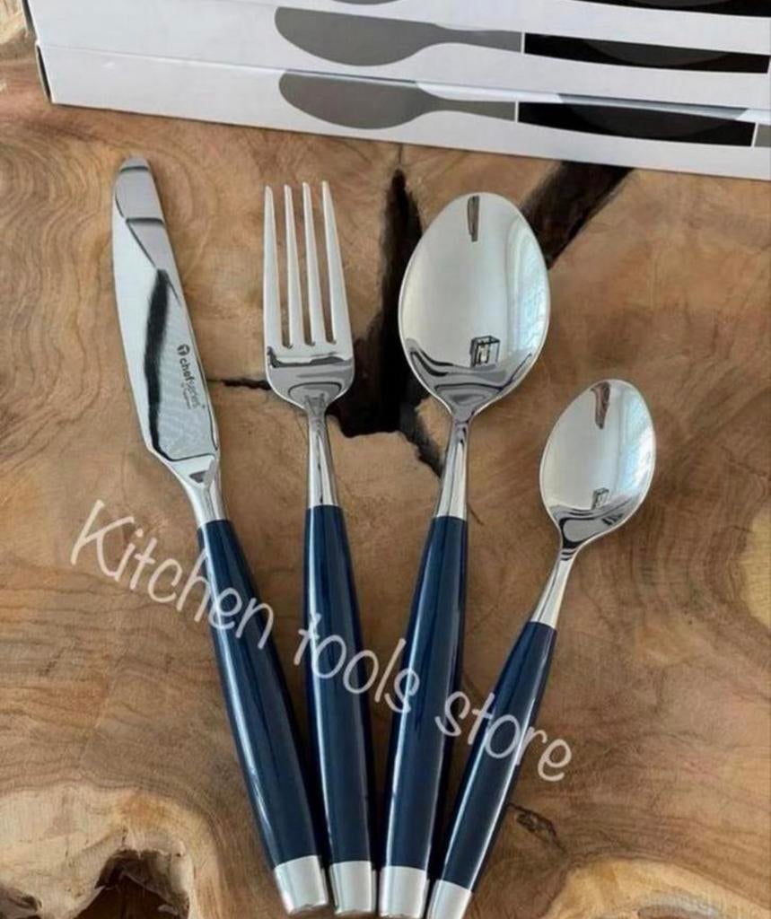 tupperware exclusieve royal blauwe prochef série bestek set, Ophalen of Verzenden, Nieuw, Blauw, Overige typen