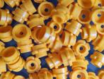 Lego 1x1 round plate with flower, Bright orange (per 100), Ophalen of Verzenden, Nieuw, Losse stenen, Lego