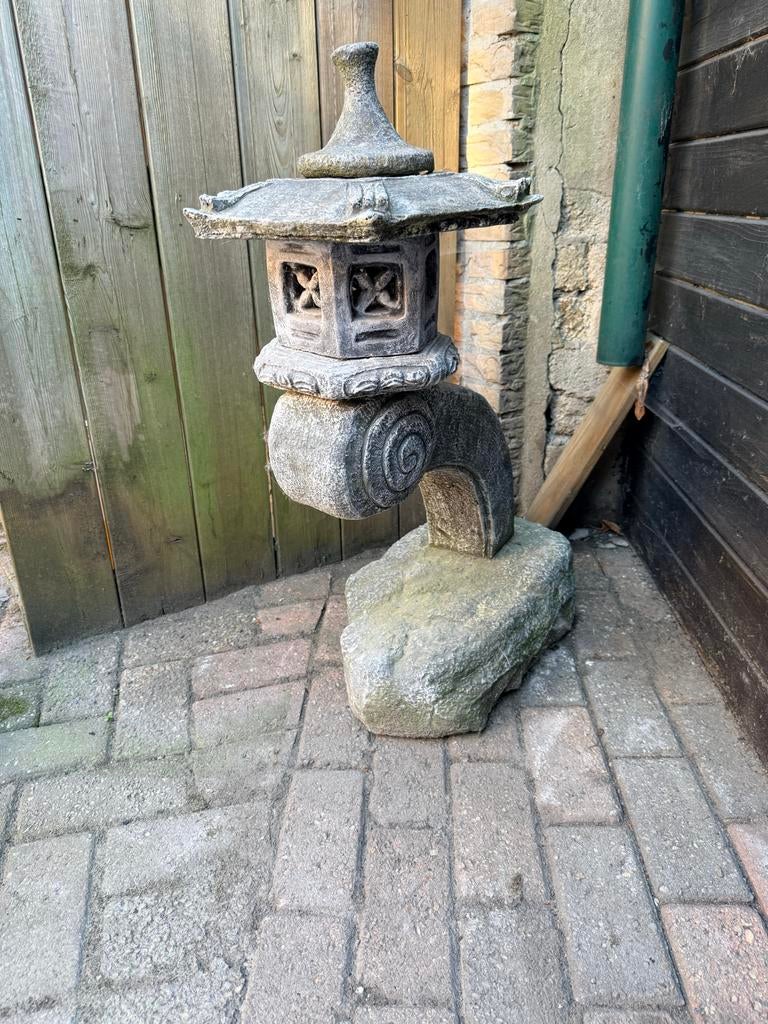 Betonnen Japanse lantaarn voor tuin of terras, Ophalen, Gebruikt, Beton, Overige typen