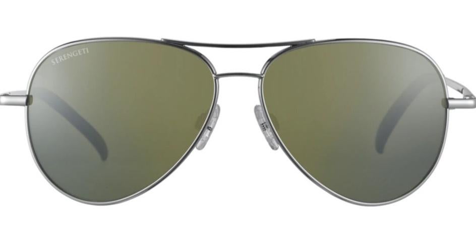 NIEUW Serengeti zonnebril Carrara zilver glans frame 55mm, Overige merken, Serengeti, Zonnebril, Nieuw
