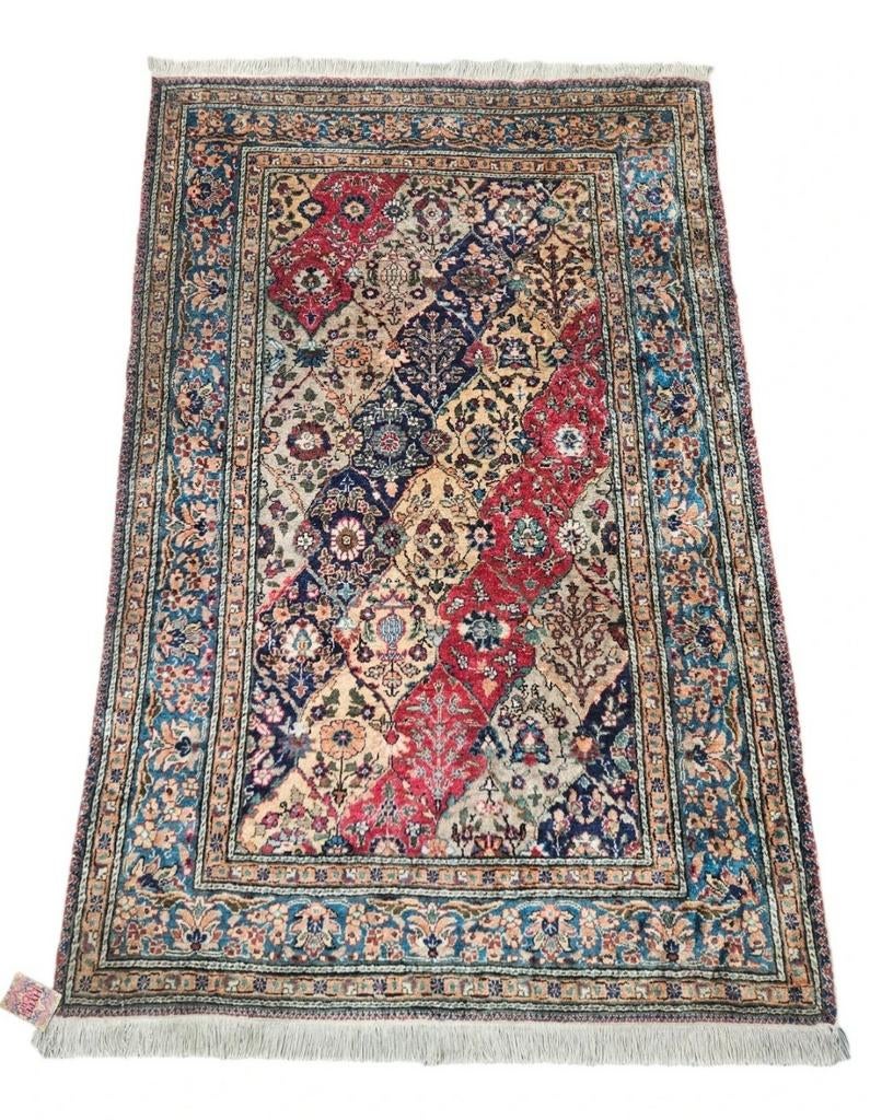 Handgeknoopt oosters wol Kayseri tapijt floral 119x177cm, Persian Perzisch vintage oosters hype, Crème, 100 tot 150 cm, HYPE POP-UP
