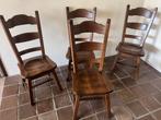 4 antieke massief houten stoelen, Ophalen