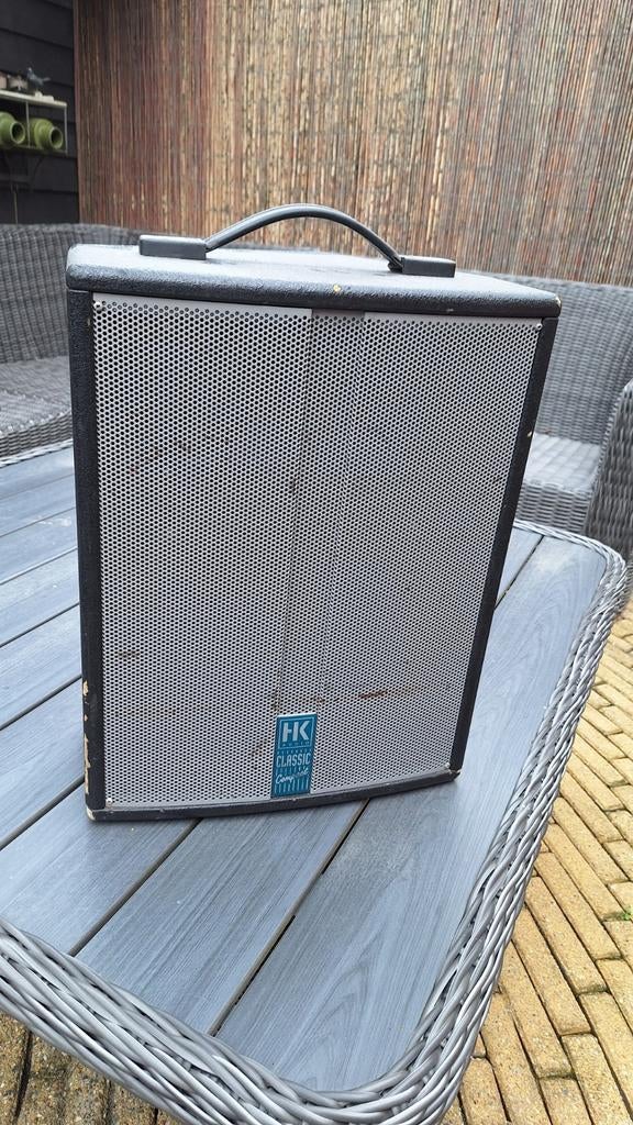 HK classic compact actief., Ophalen of Verzenden, 120 watt of meer, Front, Rear of Stereo speakers, Overige merken