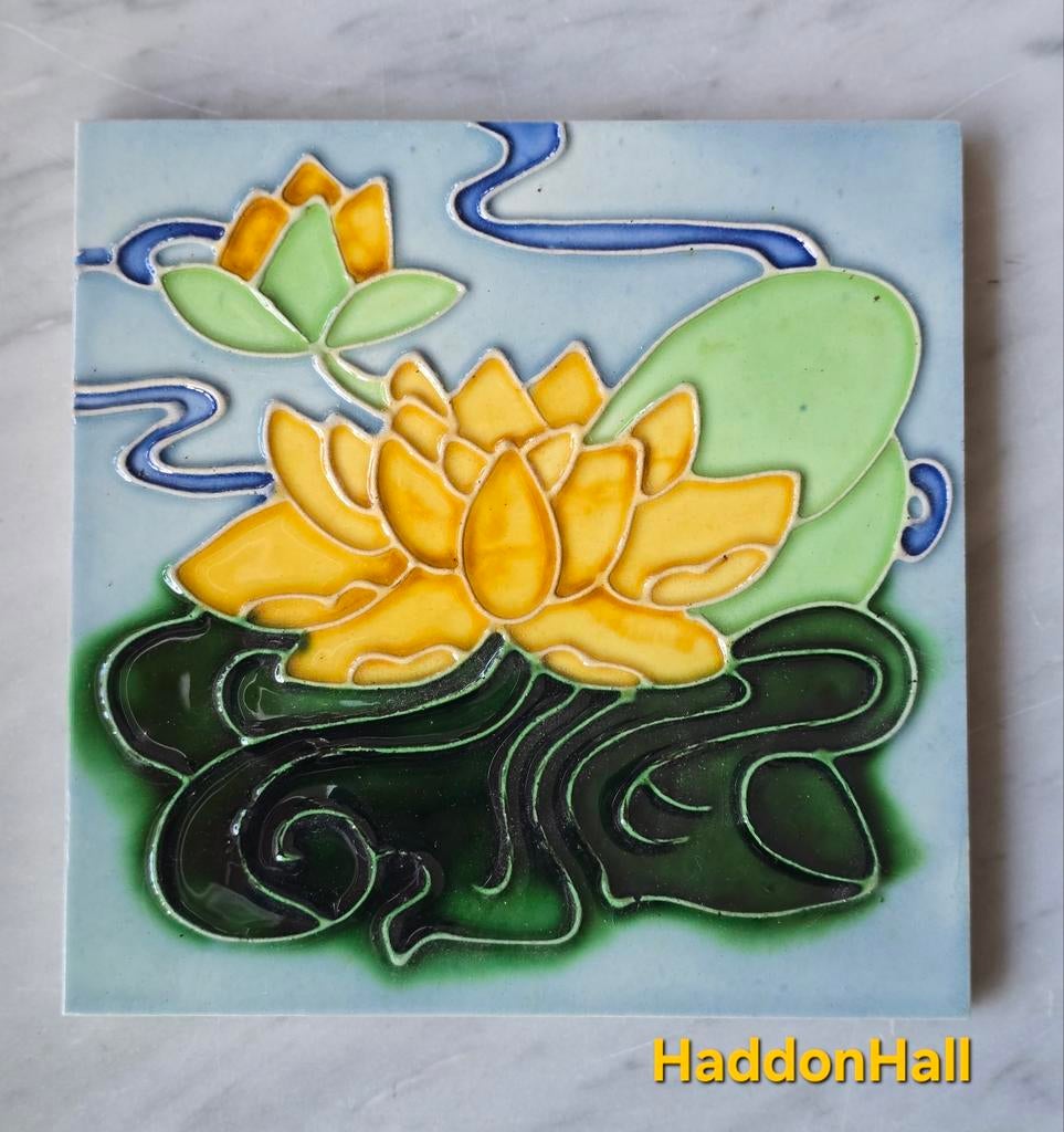 Jugendstil tegels nagemaakt naar oude modellen 15x15cm, Ophalen